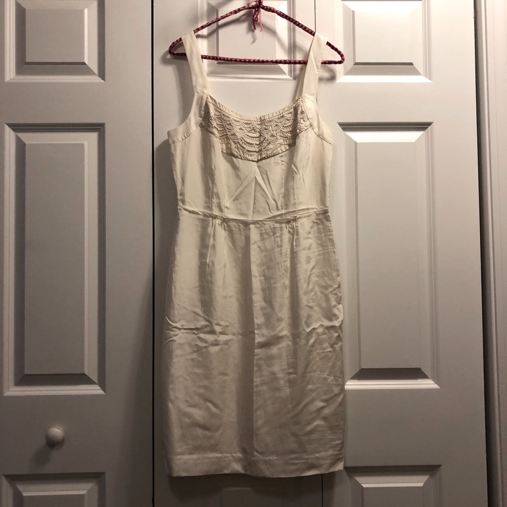 Banana Republic cream silk dress, NWT